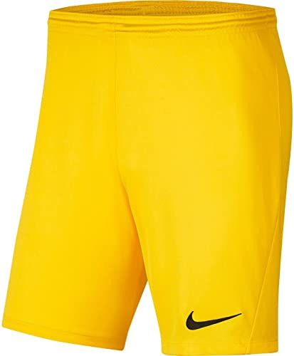 Nike Unisex Kinder Y Nk Df Park Iii Nb Shorts, Tour Yellow/Black, M EU