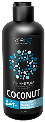 Coconut Shampoo Für Volumen Haar mit Kokosöl, Arganöl und Totes Meer Mineralien Reparatur Von Beschädigtem Haar Sulfate Frei & Parabene Frei