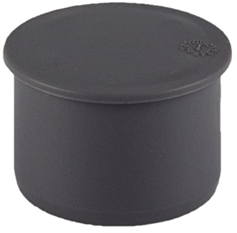 HT Muffenstopfen DN40 Außendurchmesser Spitzende 40mm 4cm Stopfen für Rohr Muffe mit Dichtung Abwasser Abfluss Ablauf grau
