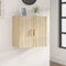 Myheimly Wandschrank 60x31x60 cm Holzwerkstoff Hängeschrank Lagerschrank Bücherschrank Schrank Aufbewahrungsschrank Wohnzimmer Schlafzimmer Badezimmer Sonoma Eiche