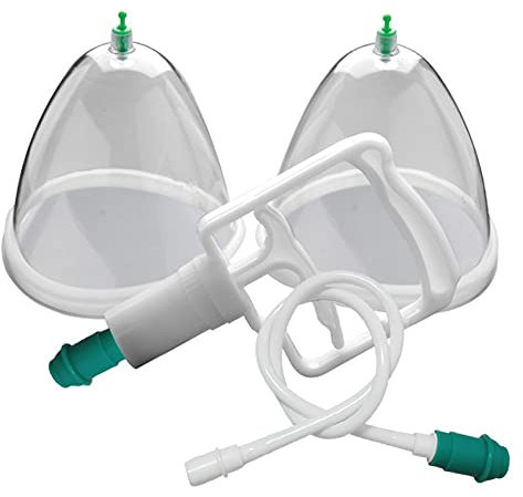 Pompes à succion d'allaitement 2 grossissements Système de massage Tasses Seins Autres Corde Balançoire Chambre d'enfant (Transparent, Taille unique)