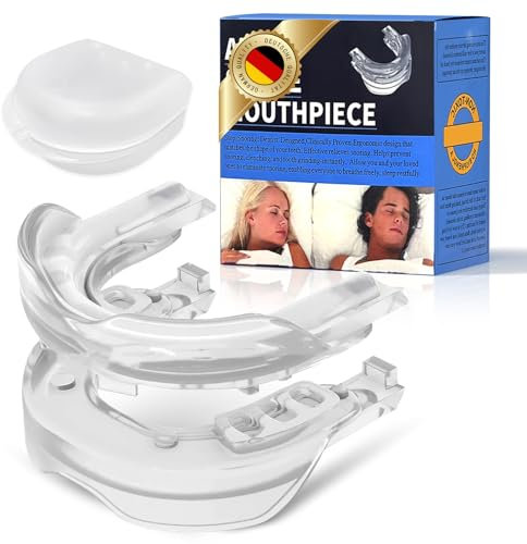 2 Stück Schnarchstopper, Anti Snoring Schnarchschiene Für Den Täglichen Gebrauch, Anti Schnarch Gegen Zähneknirschen und Schnarchen, entspanntes Schnarchen für Männer und Frauen