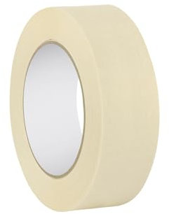 ARVO Masking Tape for Painting – 36 mm x 50 m Decorators Painters Tape | Medium-High Adhesion, Crepe Paper for Walls, Trim & Multi-Surface Indoor Decorating – Pack of 1