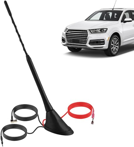 Digitalradio DAB+/FM-Kombi-Dachantenne, DAB Autoantenne mit Verstärker, Universal DAB Antenne mit 5 m Verlängerungskabel, Dab Antenne Auto für FM AM Radio Blaupunkt Sony Pioneer