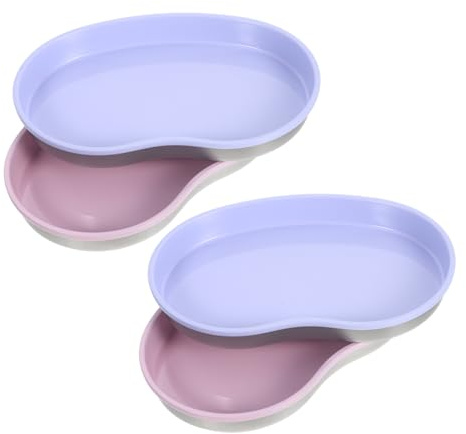 FOMIYES 4 Piezas Bandeja de Acero Inoxidable Organizador Compacto para Joyería Herramientas de Manicura y Cosméticos Resistente y Fácil de Limpiar para Viajes y Almacenamiento Diario