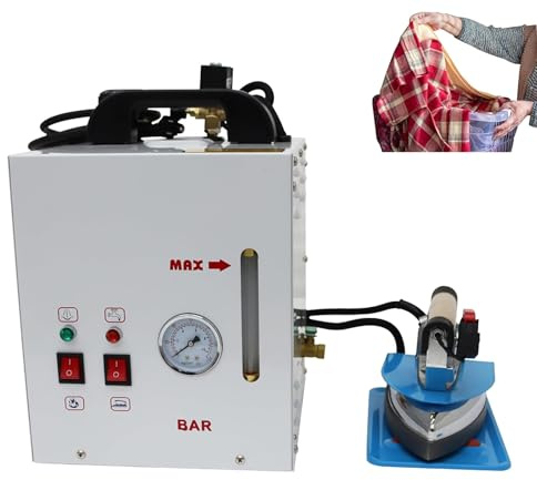 YCNLYSSR Steam Ironing Station, 900W Generator Steamer, 4L Boiler Capacity, Water Shortage Alarm, Visual Pressure Display, Ideal for Clothing Stores