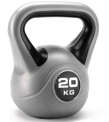 DKN Vinyl Kettle Bell - Grey/Black, 20 kg