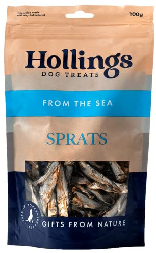 Hollings Sprats for Dogs, 100g, Pack of 1