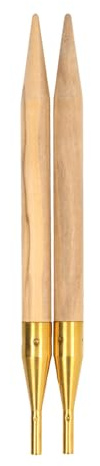Addi Olivewood Click Tips, Olive Wood, Brown, One Size