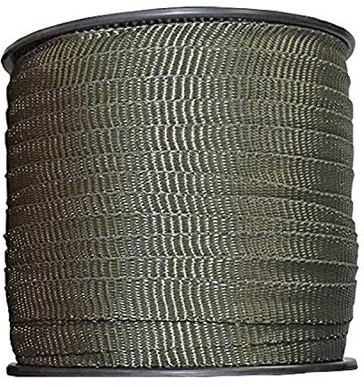 Habitech 250' Tree Tie Strap Staking and Guying Material - Made in USA - 1,800 Lbs Strength, Olive Green