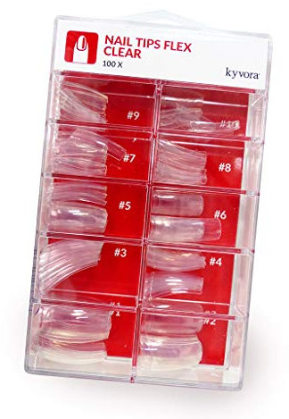 100 Pièces Faux ongles, capsules qualité professionnelle, transparents, pour nail art, manucure, flexible