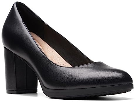 Clarks Bayla Skip - Zapatos de tacón para Mujer, Black, 41 EU