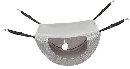 Supvox Hängende Katzenliege Aus Atmungsaktivem Netzstoff Bequeme Schlafhängematte Für Kleine Haustiere Wie Katzen Hamster Und Chinchillas Für Zuhause Tiergeschäft