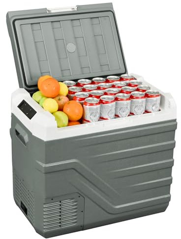 Alpicool Kompressor Kühlbox 44L, Kühlschrank für Auto mit Kompressor 12V 230V, Kühlbox Kühlschrank Tragbarer für Auto, Camping, Angeln, Fahrten, Lkw, Boot, Reisemobil, -20℃-20℃