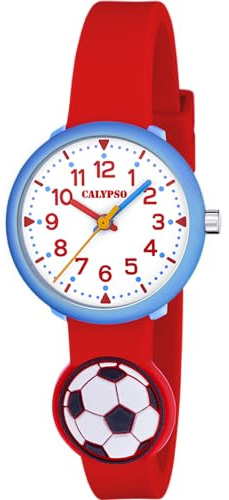 Calypso Barn analog kvartsur för barn med gummirem K5845/4, vit., Vit., Armband