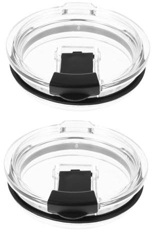 Amosfun 6 Stk Deckel für Becher auslaufsicherer Becher Deckel für Trinkgläser isolierter Becher Deckel für Reisebecher Deckel für Kaffeebecher Becherdeckel Black