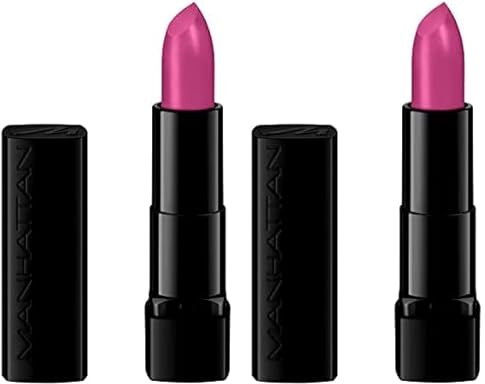 Manhattan Lasting Perfection Matte Lipstick, Fb. 200 Pinky Rose, langanhaltender Lippenstift mit mattem Finish, 4,5 g (Packung mit 2)