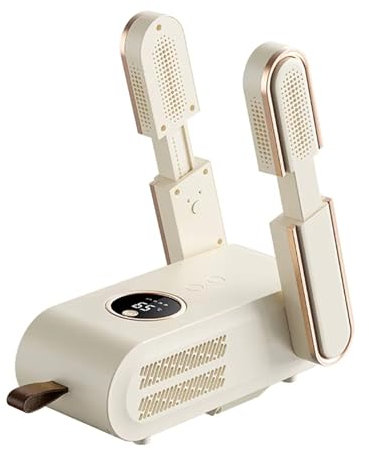 Sèche-chaussures électrique avec écran LED et support de séchage réglable, sèche-gants pliable et chauffe-bottes, minuterie intelligente, chauffage à séchage rapide pour chapeau, gants, chaussettes