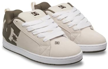DC Shoes Court Graffik - Scarpe in Pelle - Uomo - 42,5 - Verde.