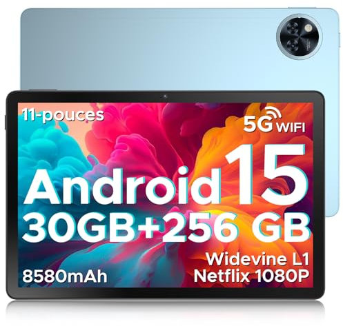 DOOGEE U11 Pro Android 16 Tablet 11 Zoll, 30GB RAM+256GB ROM (2TB TF) 8580mAh, 90Hz Display, Unisoc T7200 Octa Core Tablet PC, 13MP+5MP, 5G WiFi/Widevine L1/ GPS/Face ID/OTG [2025]