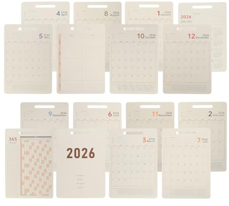 Gadpiparty Ricarica per calendario da scrivania con grande agenda giornaliera per studenti e professionisti Organizzatore creativo da scrivania per ufficio pagine di pianificazione mensile sostenibili