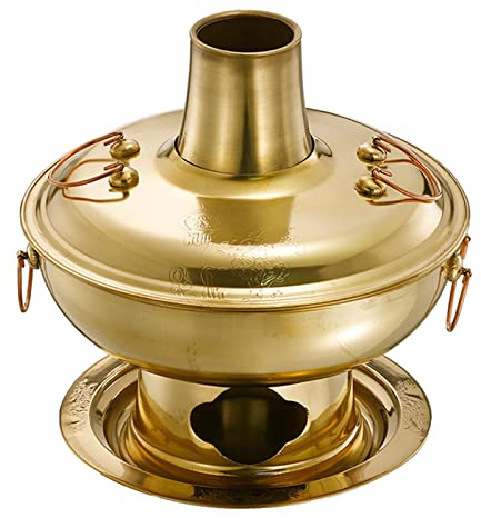 Kopparkastruller, Traditionell kinesisk koppar varm gryta(26cm)
