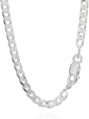 NKlaus Cadena de plata de ley 925 CADENA PANZER 60cm cadena de rey 3,20mm de ancho 12,08gr 5207