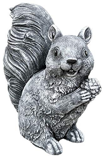 stoneandstyle Sculpture en Pierre écureuil Debout résistant au Gel résistant aux intempéries