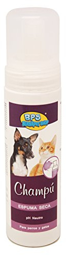 BPS (R) Champú de Espuma Seca, Shampoo para Perro, Gato, Animales Domésticos BPS-4265