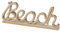 SeasideNo.64 - Schriftzug Dekoaufsteller Standdekoration - maritim Tauoptik - Beach - Holz Juteseil - Länge 40cm -