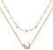 RADLEY Ladies 18ct Rose Gold Plated Two Tone Dog in Moon Necklace RYJ2211S