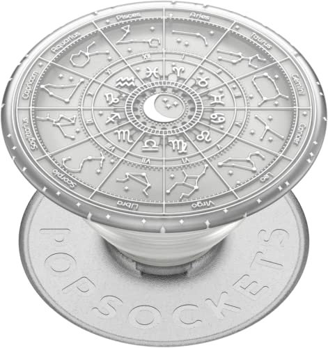 PopSockets: PopGrip Plant - Soporte y Agarre Extensibles Hechos de Materiales Vegetales con un PopTop Intercambiable para Smartphones y Tabletas - Translucent Star Signs