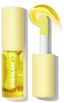 SHEGLAM Jelly Wow Hydrating Non-Sticky Lip Oil Moisturizing Plumping Lip Gloss - Grapefruit Glow