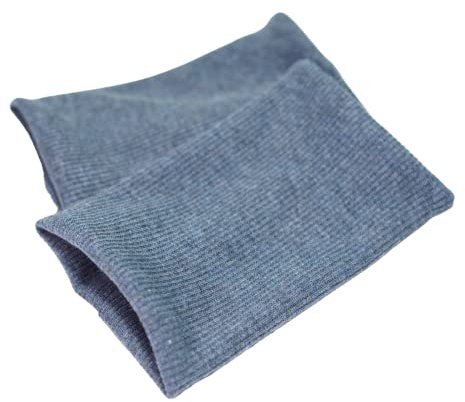 Britta Meier Leichte Pulswärmer aus Ripp-Jersey aus 2 Lagen Stoff, Nähwerkstatt (Jeansblau)