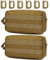 MUCHER Molle Tasche Taktische Hüfttaschen EDC Utility Bauchtasche Hüfttasche mit 3 Haken für Outdoor Wandern Jagdcamping Training (B - Khaki - 2 Stück)