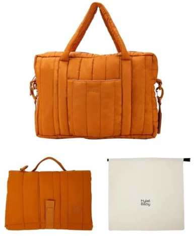 Hylat Baby Wickeltasche mit Wickelunterlage und Baumwolltasche - moderne Tasche für Windeln und Kindersachen – ideal für unterwegs