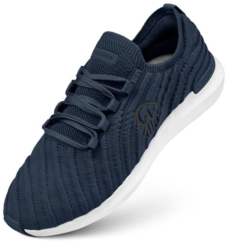GIESSWEIN Eco Sneaker Chaussures de Marche Respirantes pour Homme avec Semelle intérieure en Laine mérinos, Chaussures en Tissu Maille légères et Confortables, à Enfiler, Chaussures de Fitness