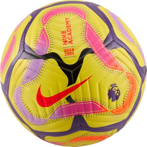 Nike Fußball Pl Nk Academy - Fa24, Yellow/Disco Purple/Bright Crimson, FZ2976-710, 5