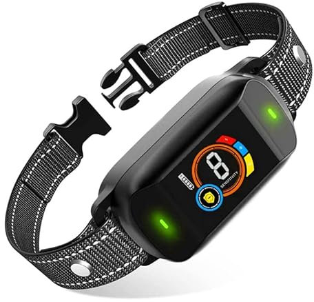 Premium 2.0 Maxantibellhalsband Gegen Bellen Lektro Underasse Die Nicht Bellt (Schwarz)