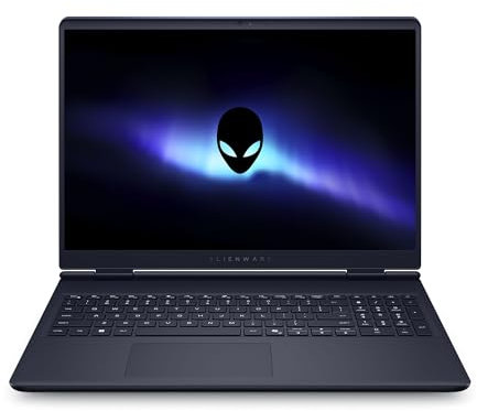 Alienware 16 Aurora Gaming Laptop AC16250 16 WQXGA 120Hz 100% sRGB Display, Intel Core 7 240H Series 2, NVIDIA GeForce RTX 5060, 16GB RAM, 1TB SSD, Windows 11 Home, Weiß beleuchtete QWERTZ-Tastatur