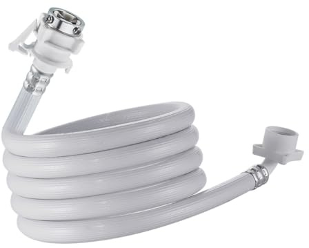 WHAMVOX Tubo Ingresso Acqua Lavatrice Rinforzato in PVC e Acciaio Resistente e Flessibile per Lavatrici Automatiche Standard