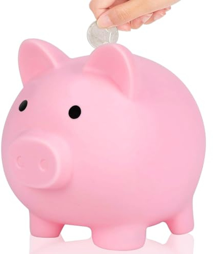 Salvadanaio Maialino, Salvadanaio Infrangibile, Salvadanaio da Viaggio, Decorazioni Casa e Regalo per Compleanni e Festività, Monete, Spiccioli, Accessori Carini, accessorio indispensabile, Rosa