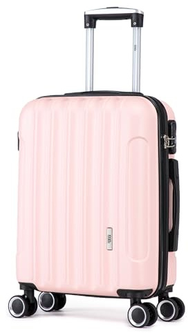 1990s Maleta de Cabina Policarbonato 55x40x20cm (40L) - 20 Pulgadas - RosaClaro