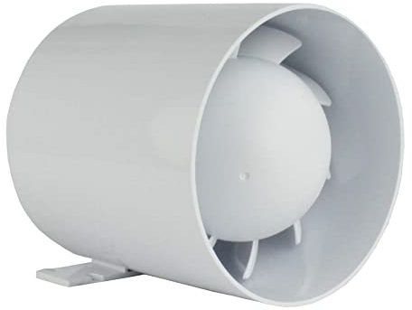 Kanal Rohrventilator Rohreinschub Abluft Lüfter Rohr Ventilator Leise Ø 150 mm 15 cm Rohrlüfter 20W - 257m³