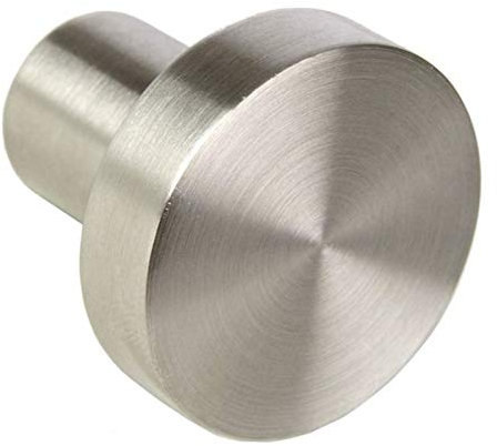 SOTECH 10 Stück Möbelknöpfe EK03 Ø 30 mm Edelstahl gebürstet Möbelknauf