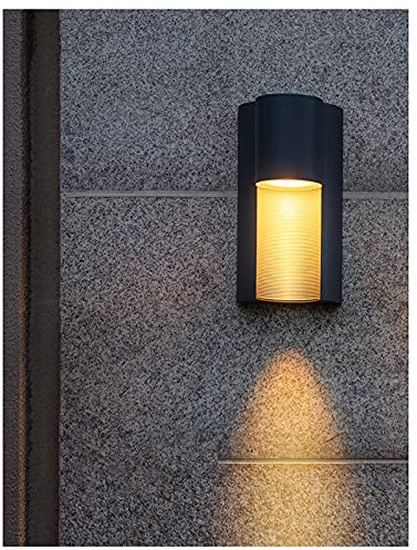ASDNN Esfera De Pared LED Moderna para Exteriores, Lámpara De Pared Impermeable IP54 para Exteriores, Fuente De Luz GU10 De Temperatura Ajustable, Adecuada para Patios Interiores Y Exteriores