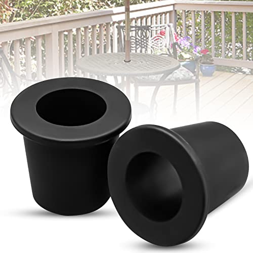 2 tappi ad anello per ombrellone da tavolo, in silicone, stabilizzatore per ombrello da piscina, cuneo conico, inserto per foro da tavolo da 5-6,3 cm o adattatore per ombrellone da piscina da 3,8 cm