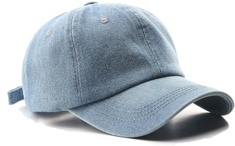 YAMEE Casquette de Baseball Denim pour Femmes,Chapeau de Baseball Réglable,Chapeau Sport Unisexe Eté,Running Cap Breathable Dames pour Golf Cyclisme Randonnée