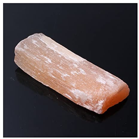 CZAOINCU 1PC Orange Gypse sélénite Pierre Rugueux bâtons spécimens Pierre précieuse Pendentif Faisant Pierre Beau Cristal Collecte à Domicile (Color : Orange 25-40g)