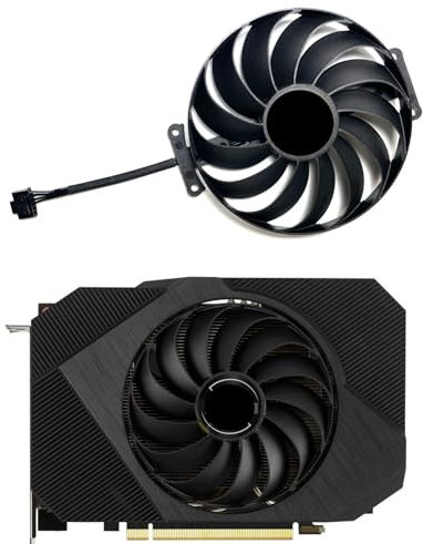 Dotodo 96MM Grafikkarten lüfter CF1010U12D 6poliger 4 Zeile GrafikkartenLüfter für ASUS GeForce RTX3050 3060 3060ti 12GB PHOENIX Lüfter für Grafikkarte Kühler